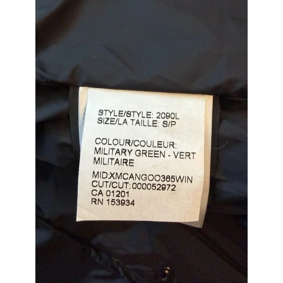 Canada Goose Women S Lorette Parka 2090L With Coyote Fur Military Green NWT - Picture 6 of 8